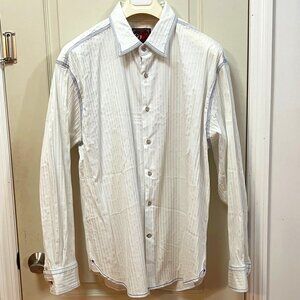 EQ Rooster Men's Size 2XL 56% Cotton/35% Nylon/4% Spandex/5% Poly L/S B/D Shirt